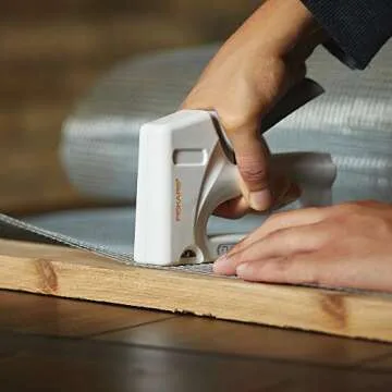 Fiskars 132460-1001 Crafts Precision Staple Gun, White/Grey