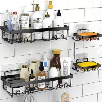 Moforoco Shower Caddy Shelf Organizer Rack for Bath