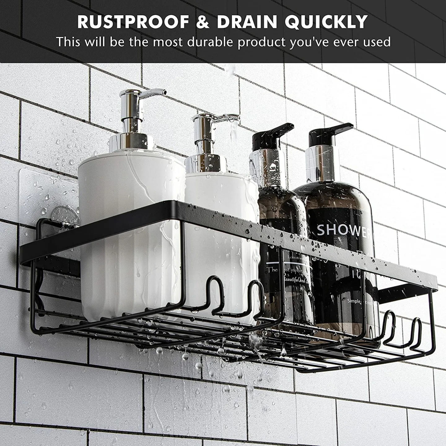 Moforoco Shower Caddy Shelf Organizer Rack for Bath