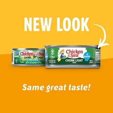 Chicken of the Sea Chunk Light Tuna in Water, 5 Ounce Cans (Pack of 10), Wild Caught Canned Tuna