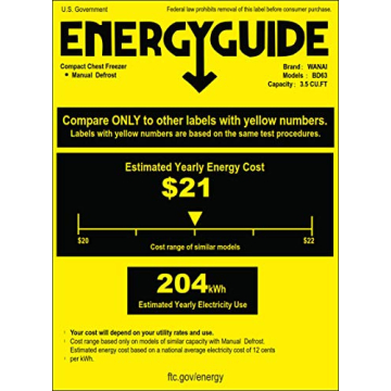 Compact Mini Freezer with Adjustable Temp Control