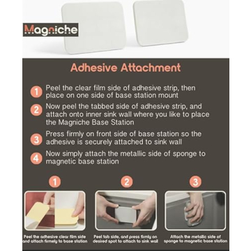 Magniche 3-in-1 Magnetic Dish Sponge System