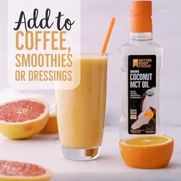 BetterBody Foods Organic Coconut MCT Oil - Energy Boosting- Keto-Friendly - C8 & C10 - Gluten Free - 16.9 oz