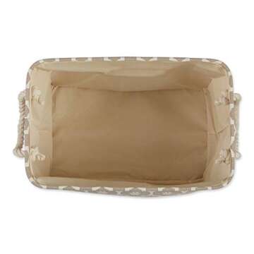 Bone Dry Medium Paw Print Pet Storage Bin for Toys