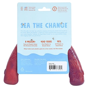 Seaflex Snorkl Dog Tug Toy for Moderate Chewers - 8.25"