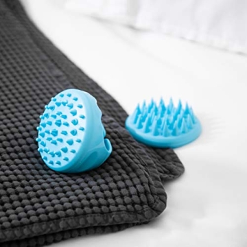 Flathead Hair Scalp Massager - 2-Pack Silicone Brush