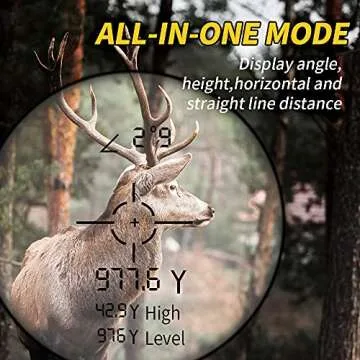 REVASRI Hunting Laser Rangefinder with Rechargeable Battery 1000 Yards Hunting Range Finder with Target Acquisition Technology Easy-to-Use Clear Accurate Rangefinders for Hunters