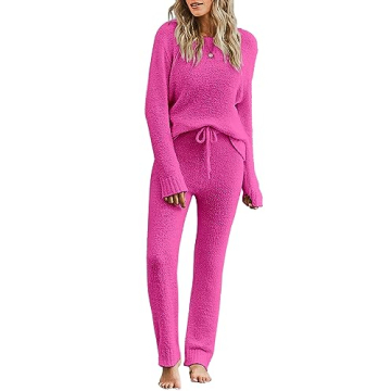 Luxurious Luvamia Women's Fleece Pajama Set for Comfort