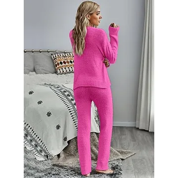 Luxurious Luvamia Women's Fleece Pajama Set for Comfort