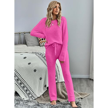 Luxurious Luvamia Women's Fleece Pajama Set for Comfort