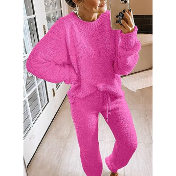 Luxurious Luvamia Women's Fleece Pajama Set for Comfort