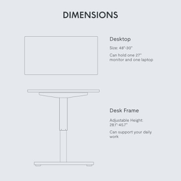 FLEXISPOT EN1 Electric Standing Desk for Home or Office