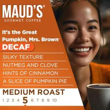 Maud's Decaf Pumpkin Spice Coffee Pods for Cozy Days