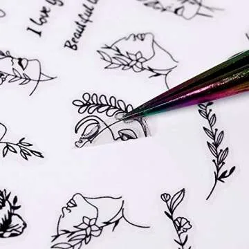 Creative 3D Graffiti Nail Art Stickers for Unique Designs