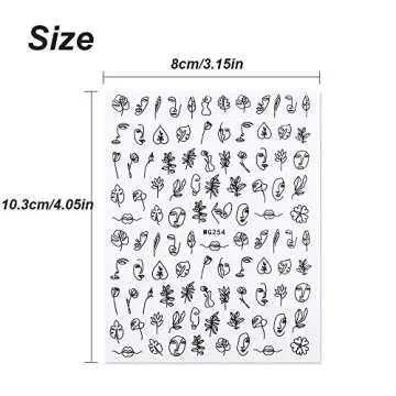 Creative 3D Graffiti Nail Art Stickers for Unique Designs