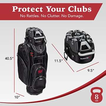 Founders Club Women's Premium Cart Bag | 14-Way Organizer
