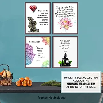 Buddha Quotes Wall Decor - Zen Inspirational Art Prints