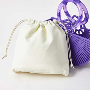 VAKAER Eco-Friendly Bamboo Summer Beach Tote Handbag