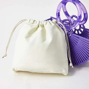 VAKAER Eco-Friendly Bamboo Summer Beach Tote Handbag