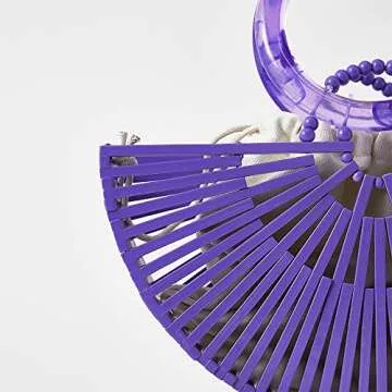 VAKAER Eco-Friendly Bamboo Summer Beach Tote Handbag