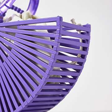 VAKAER Eco-Friendly Bamboo Summer Beach Tote Handbag