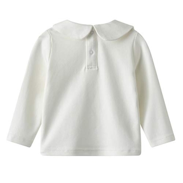 Toddler Girls Boys Peter Pan Collar Tee Shirt - Stylish Comfort