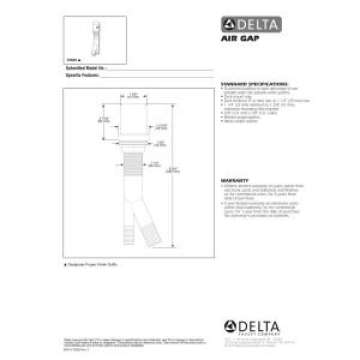 Delta Faucet 72020-BL Kitchen Air Gap, Matte Black, 2.44 inch