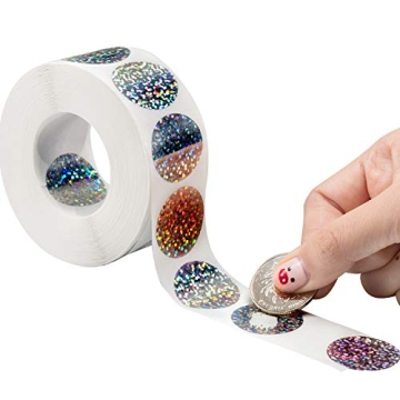 Leinuosen 1000 Scratch Offs Sticker Pack for Creative Fun