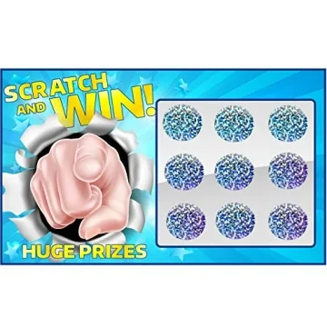 Leinuosen 1000 Scratch Offs Sticker Pack for Creative Fun