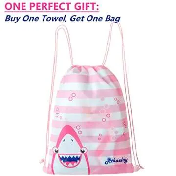 Athaelay Kids Mermaid Hooded Towel Poncho – Fun Swim Cover-up