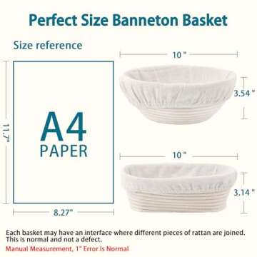 Aliggbent 28Pcs Sourdough Baking Kit with Round & Oval Banneton Baskets