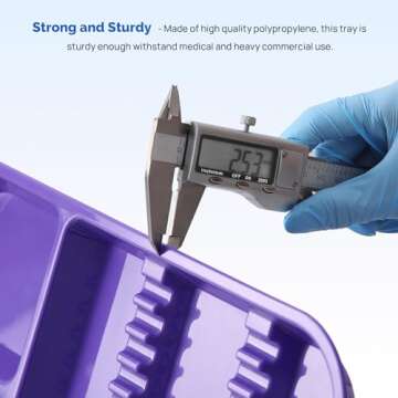 JMU Dental Instrument Tray, Autoclavable Plastic, Size B