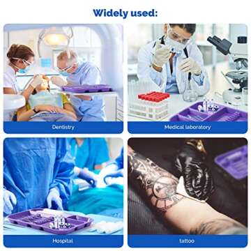 JMU Dental Instrument Tray, Autoclavable Plastic, Size B