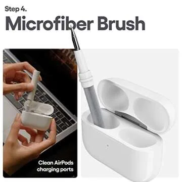 KeyBudz Air Care AirPods Cleaning Kit Accessories Set - Safely Sanitize, Clean and Maintain Your AirPods, AirPods Pro and Other Earphones - Includes Sticky Squares Putty Gunk Remover