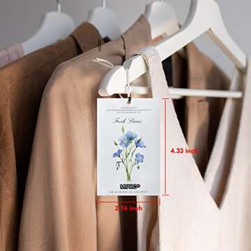 MYARO 12 Packs Scented Sachets for Drawer and Closet, Long-Lasting Closet Deodorizer Freshener, Potpourri Bags Room Scents Smell Goods for House 3 Scents - Fresh Linen, Eucalyptus Peppermint, Lemon