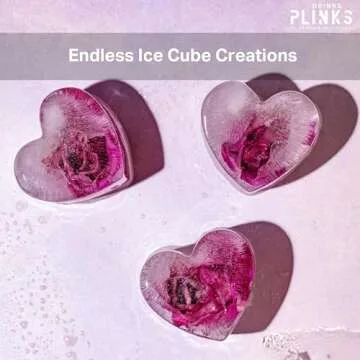 Heart Ice Cube Mold for Cocktails & Baking Fun