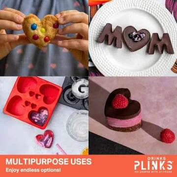 Heart Ice Cube Mold for Cocktails & Baking Fun