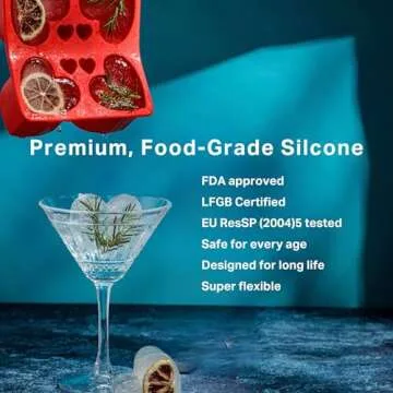 Heart Ice Cube Mold for Cocktails & Baking Fun