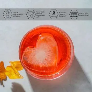 Heart Ice Cube Mold for Cocktails & Baking Fun