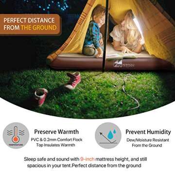 missyee Inflatable Twin Air Mattress with Rechargeable Pump