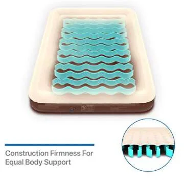 missyee Inflatable Twin Air Mattress with Rechargeable Pump