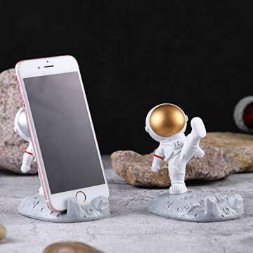 Creative Astronaut Phone Holder Spaceman Cell Phone Stand Cute Funny Smartphone Holder Bracket for D...