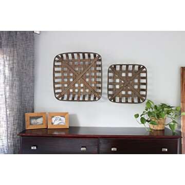 Urban Legacy Tobacco Baskets, Set of 3, (Medium, Large, XLarge) (Brown)