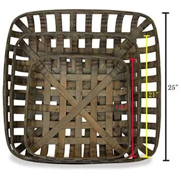 Urban Legacy Tobacco Baskets Set of 3 for Stylish Decor