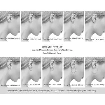 14k Gold Hoop Earrings Perfect for All Occasions