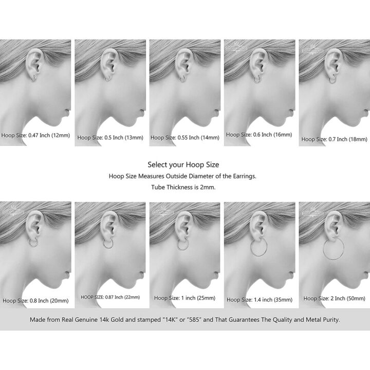 14k Gold Hoop Earrings Perfect for All Occasions