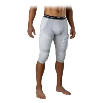 Mcdavid Youth Football Integrated 7 Pad ¾ Compression Tights, Protection for HIPS, Thighs, Tailbone & Knees, Kids