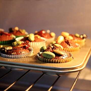 Eoonfirst Gold Mini Foil Cupcake Liners - 300 Pcs