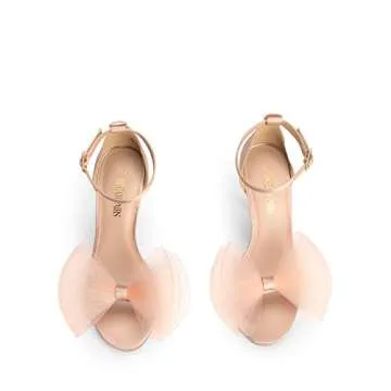 DREAM PAIRS Women's Adjustable Bow Stiletto Heels