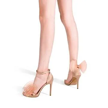 DREAM PAIRS Women's Adjustable Bow Stiletto Heels
